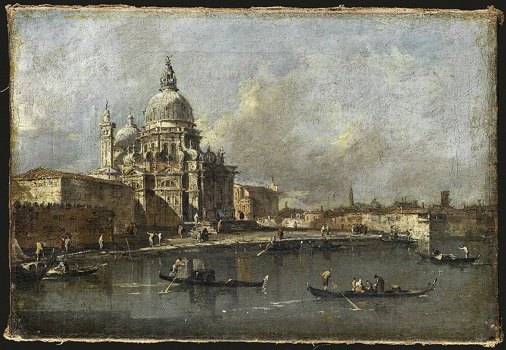 Veduta dell'isola di Santa Maria della Salute - Louvre, Parigi